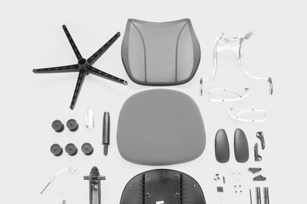 deconstructed chair